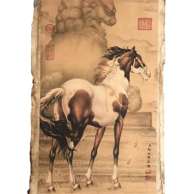 Collection Of Chinese Old Scroll Rice Paper Painting Slice 《Listening To Piano Chart》
Collection Of Chinese Old Scroll Rice Paper Painting Slice 《Listening To Piano Chart》