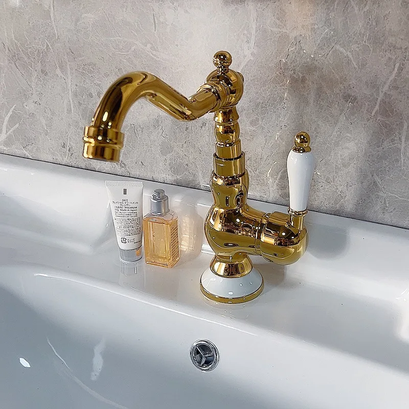 French faucets retro copper single handle washbasin ceramic hot and cold handle washbasin faucet
French faucets retro copper single handle washbasin ceramic hot and cold handle washbasin faucet