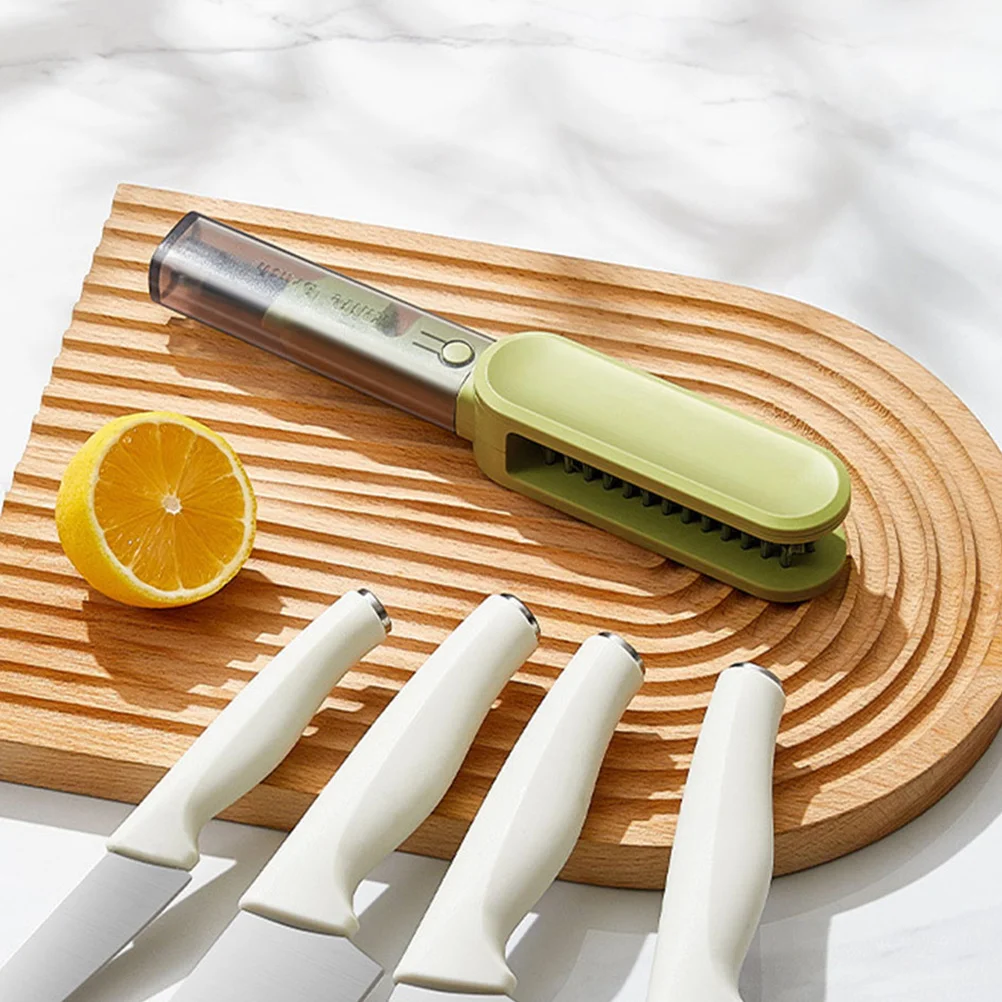 4-in-1 Multi-Functional Kitchen Brush Cutlery Scrubber Cutter Meat Mincer Sharpener Cleaning Tool 4-in-1 Cutlery Scrubber
4-in-1 Multi-Functional Kitchen Brush Cutlery Scrubber Cutter Meat Mincer Sharpener Cleaning Tool 4-in-1 Cutlery Scrubber