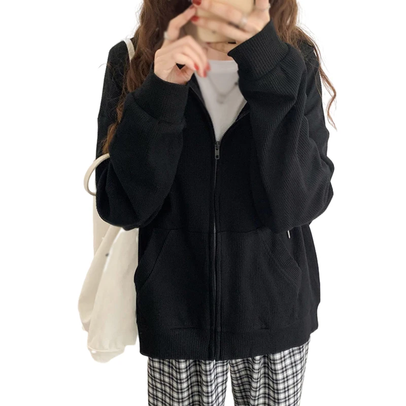 Solid Women Cardigan 2023 Fashion Hooded Cardigan Chic Long Sleeve Zippers Cardigan Tops
Solid Women Cardigan 2023 Fashion Hooded Cardigan Chic Long Sleeve Zippers Cardigan Tops