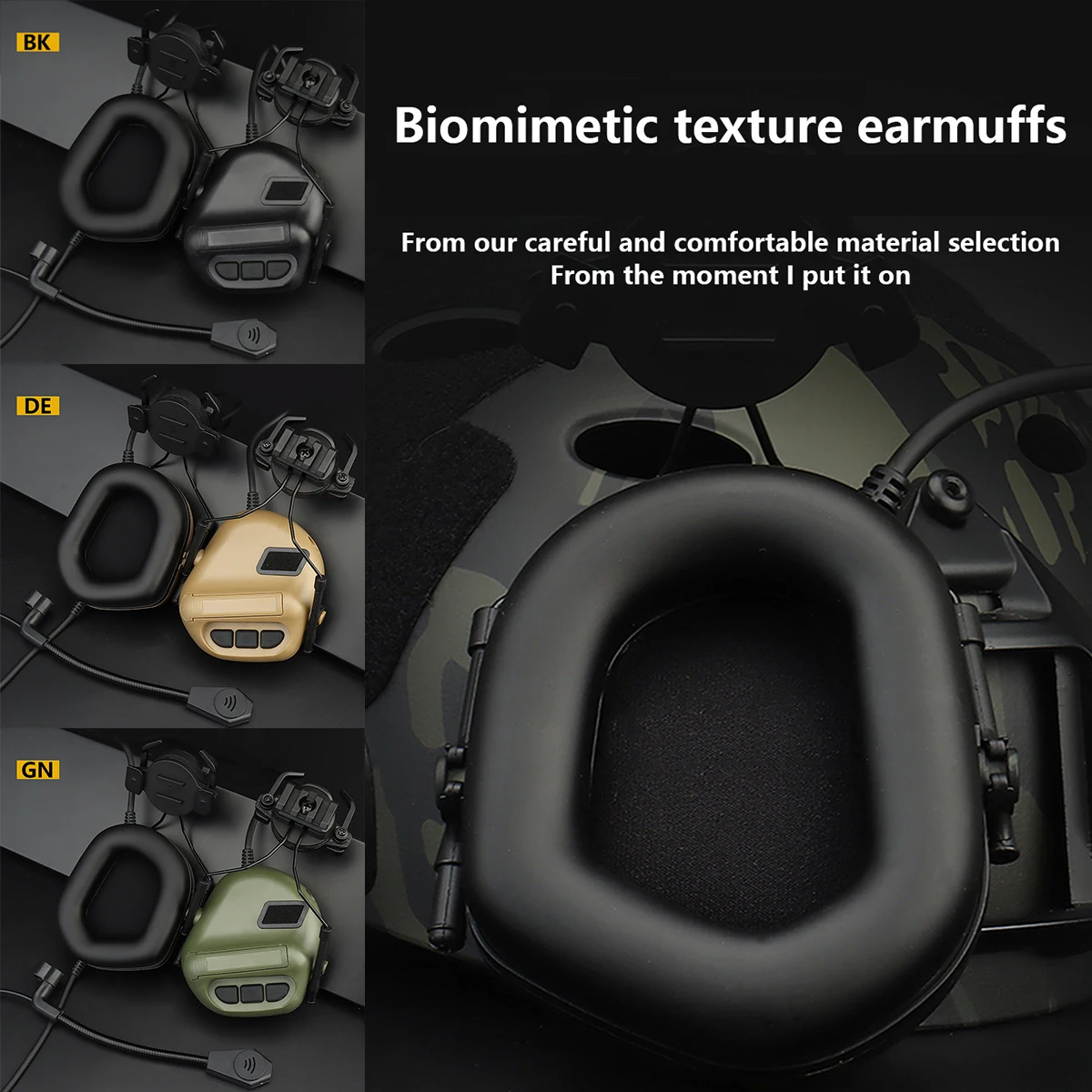 Tactical Headsets Shooting Ear Protection Headset Protection Without Sound Pickup and Noise Reduction Earmuffs Wargame
Tactical Headsets Shooting Ear Protection Headset Protection Without Sound Pickup and Noise Reduction Earmuffs Wargame