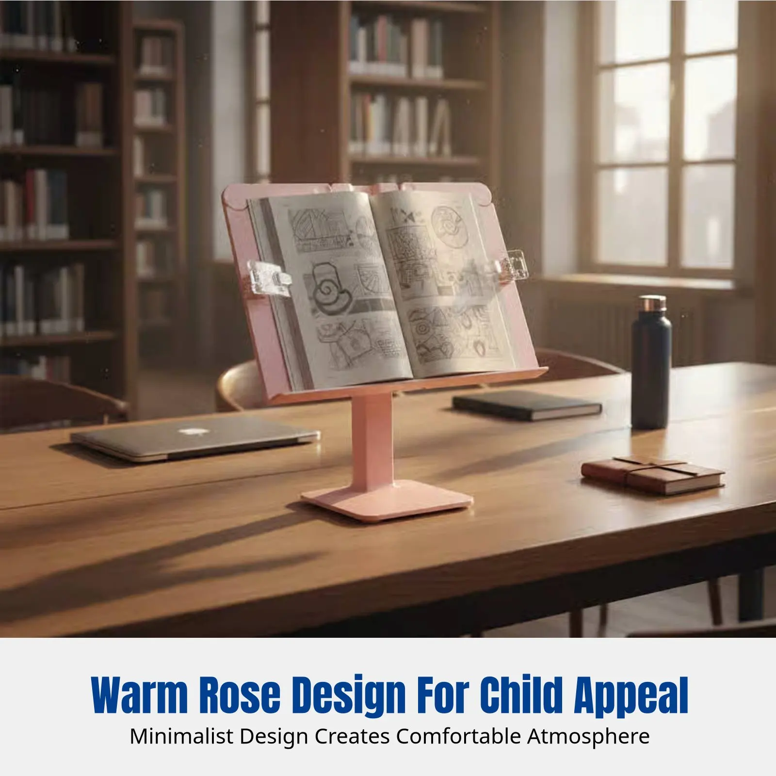 Children's Adjustable Book Stand, Multifunctional Desktop Holder, Student Tablet Support, Floral Coral, School Library
Children's Adjustable Book Stand, Multifunctional Desktop Holder, Student Tablet Support, Floral Coral, School Library