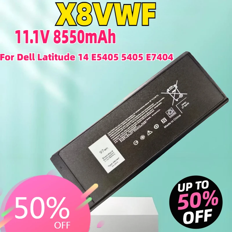 New X8VWF Laptop Battery For Dell Latitude 14 E5405 5405 E7404 7404 4XKN5 VCWGN 09FN4 97Wh X8VWF For Laptop Notebook
New X8VWF Laptop Battery For Dell Latitude 14 E5405 5405 E7404 7404 4XKN5 VCWGN 09FN4 97Wh X8VWF For Laptop Notebook