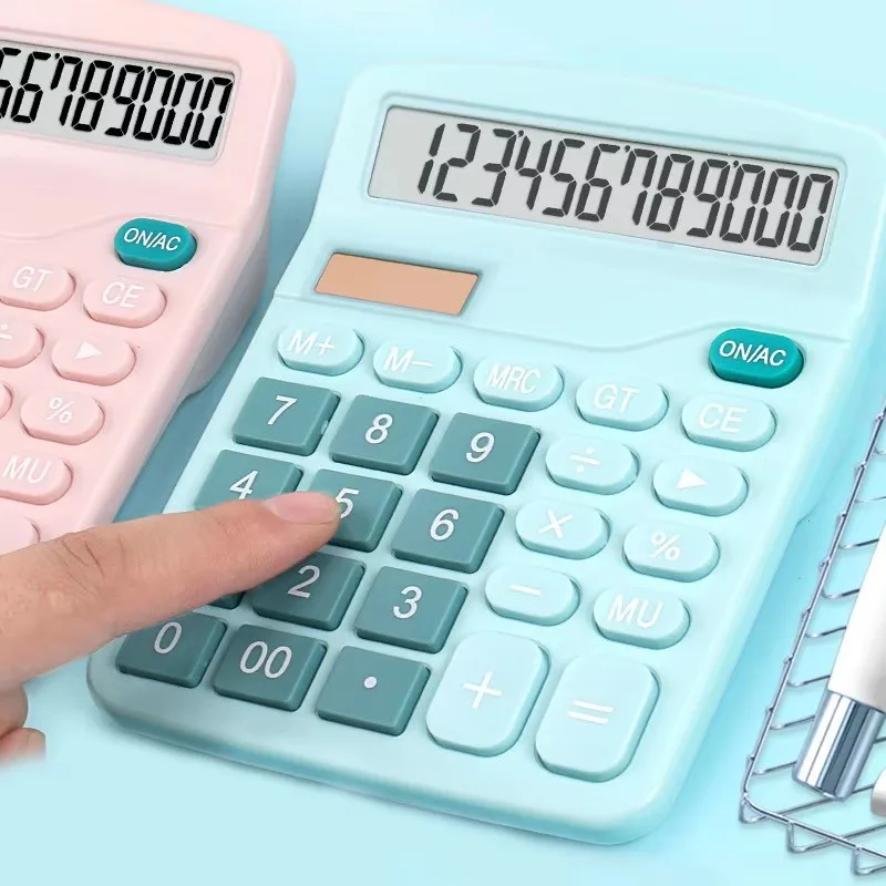 12 Digits Electronic Calculator Solar Battery Dual Power Large Screen Desktop Calculators Home Office School Supplies Tools
12 Digits Electronic Calculator Solar Battery Dual Power Large Screen Desktop Calculators Home Office School Supplies Tools