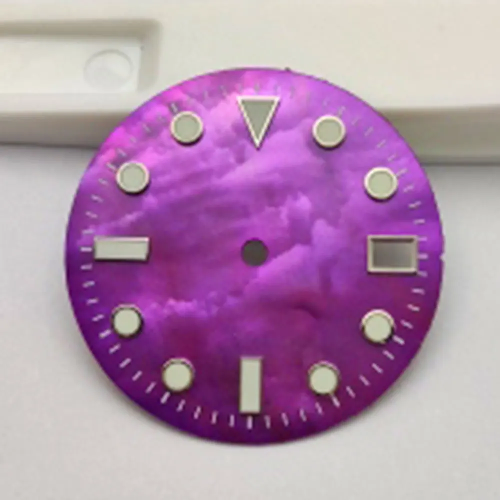 29mm shell surface watch dial with super strong green glow in the dark, suitable for NH35 NH36 NH70 NH72 movement parts
29mm shell surface watch dial with super strong green glow in the dark, suitable for NH35 NH36 NH70 NH72 movement parts