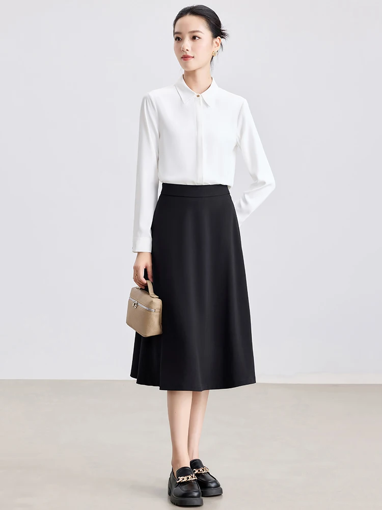 Business Formal Black A-Line Midi Skirt Women's Summer Shirt Over-Knee Half Skirt Interview Skirt Suit Polyester Fabric
Business Formal Black A-Line Midi Skirt Women's Summer Shirt Over-Knee Half Skirt Interview Skirt Suit Polyester Fabric