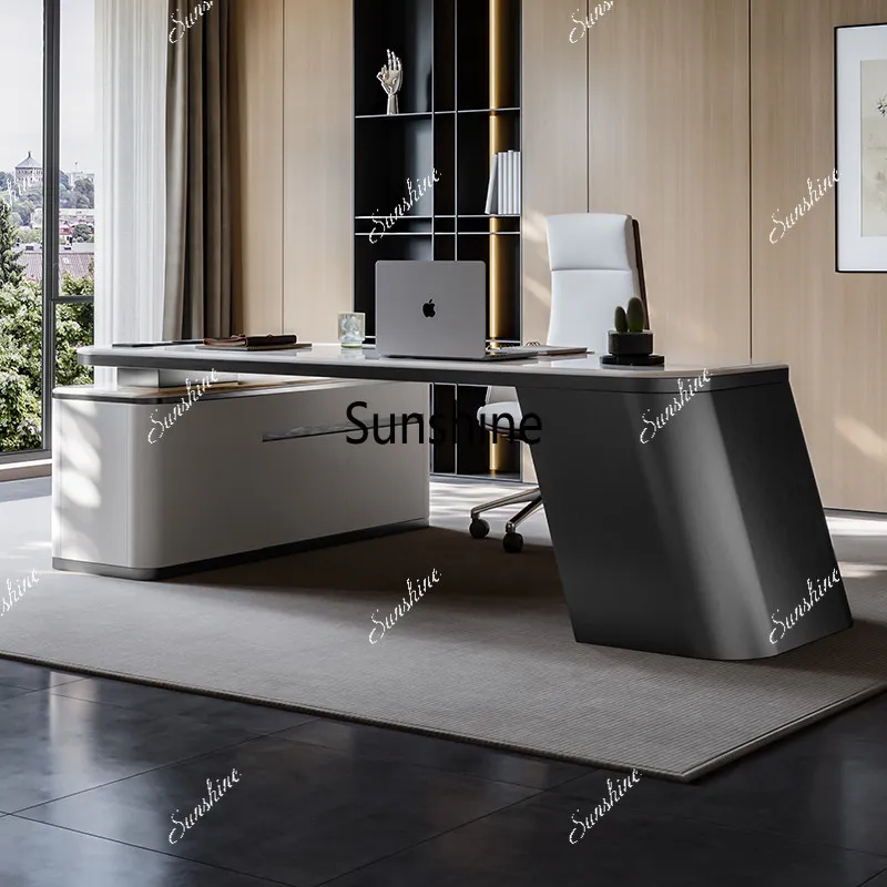 Light luxury rock slab corner desk design, high-end, simple, writing desk
Light luxury rock slab corner desk design, high-end, simple, writing desk
