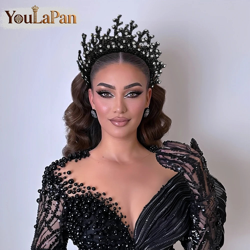 YouLaPan Black Color Crown Headband for Women Rhinestone Wedding Hair Hoop Handmade Party Prom Tiaras Hair Accessories A387
YouLaPan Black Color Crown Headband for Women Rhinestone Wedding Hair Hoop Handmade Party Prom Tiaras Hair Accessories A387