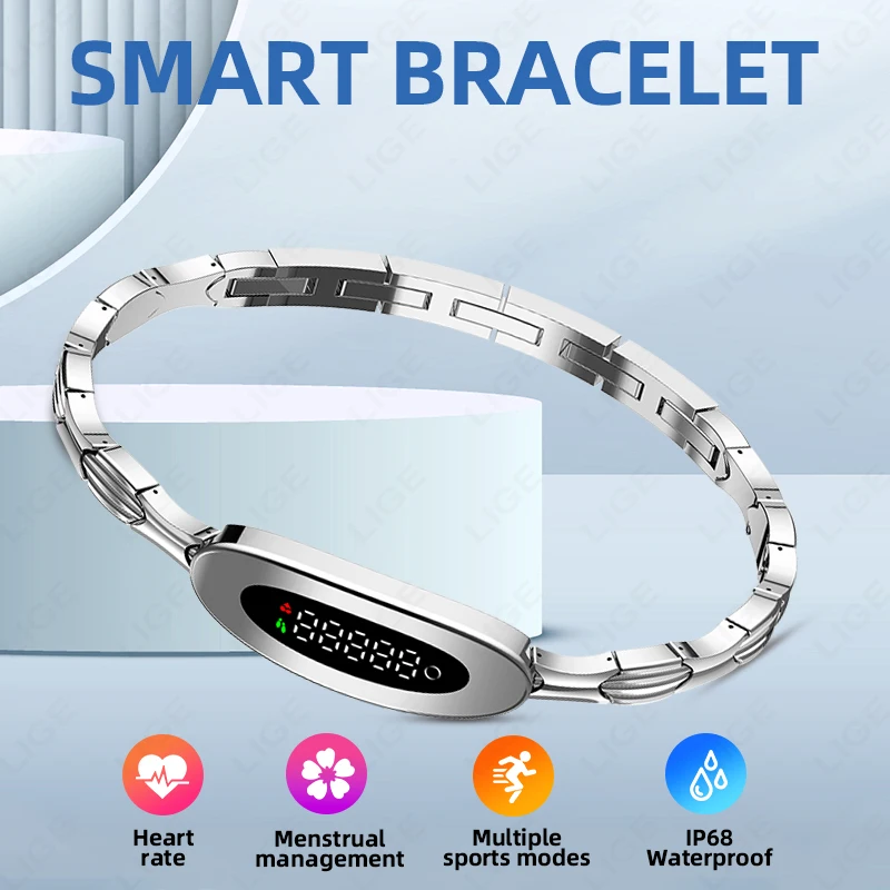 LIGE 2026 Ultra Light Smart Bracelet Watch Luxury Couple Band Heart Rate Monitor For Women Health Waterproof Sports Smartwatch
LIGE 2026 Ultra Light Smart Bracelet Watch Luxury Couple Band Heart Rate Monitor For Women Health Waterproof Sports Smartwatch