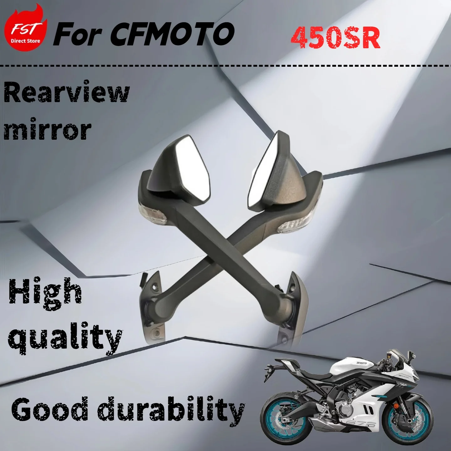 For CFMOTO 450SR CFMOTO original motorcycle accessories left and right rearview mirrors reflective mirrors reversing mirrors
For CFMOTO 450SR CFMOTO original motorcycle accessories left and right rearview mirrors reflective mirrors reversing mirrors