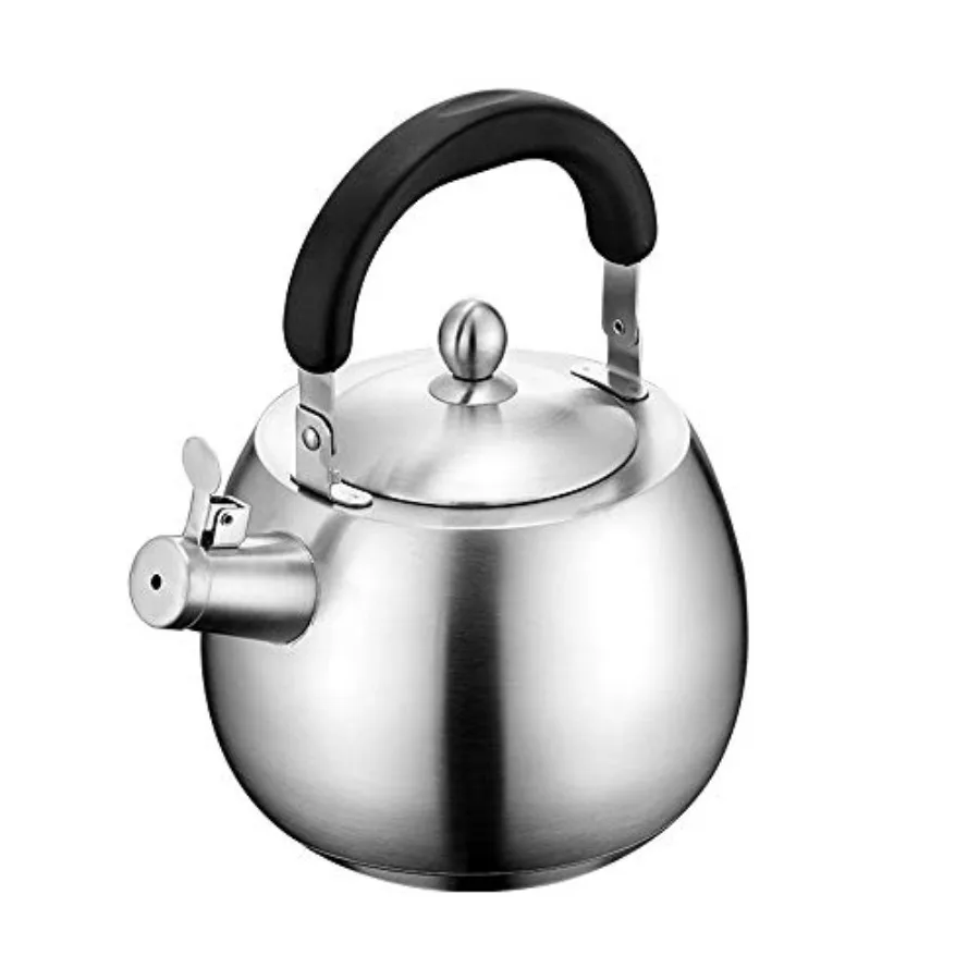 Heavy Duty Tea Kettle Stovetop Whistling Teakettle Teapotseamless bottom Stainless Steel 304 Brushed finish 4L
Heavy Duty Tea Kettle Stovetop Whistling Teakettle Teapotseamless bottom Stainless Steel 304 Brushed finish 4L