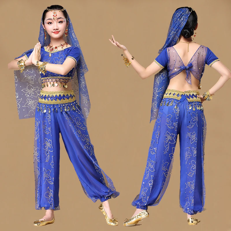 Girl Bollywood Dance Costumes Girls Belly Dancing Set Children Indian Belly Dance Girls Performance Wear
Girl Bollywood Dance Costumes Girls Belly Dancing Set Children Indian Belly Dance Girls Performance Wear