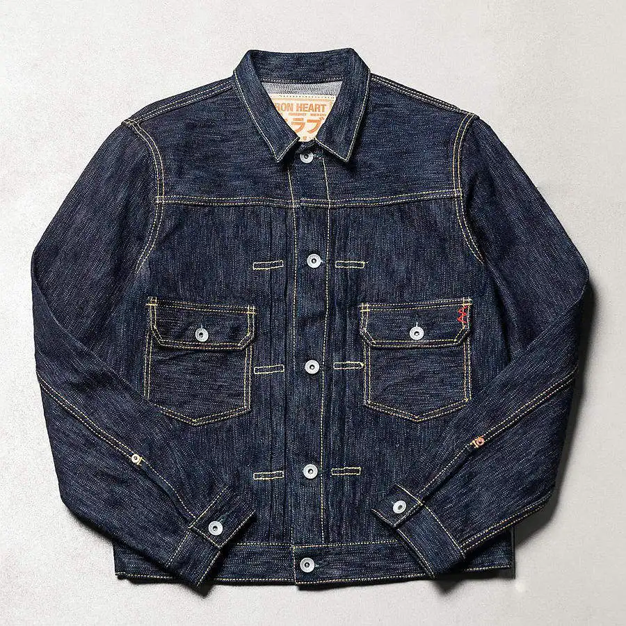 Куртка IRON HEART TYPE II из бамбукового волокна 16 унций с красной окантовкой и отделкой из танина.
Куртка IRON HEART TYPE II из бамбукового волокна 16 унций с красной окантовкой и отделкой из танина.