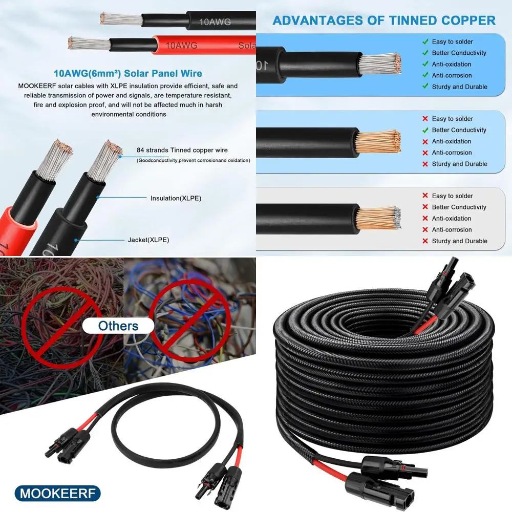 Удлинительный кабель 10AWG, 30 футов, с водонепроницаемыми разъемами (папа-мама) для автодомов, солнечных систем, домов, лодок и автомобильных панелей
Удлинительный кабель 10AWG, 30 футов, с водонепроницаемыми разъемами (папа-мама) для автодомов, солнечных систем, домов, лодок и автомобильных панелей