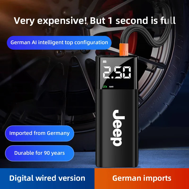 Car Accessories Portable Inflation Pump Auto Mobile Power Bank Tool For Jeep Wrangler Compass Renegade Grand Cherokee Patriot
Car Accessories Portable Inflation Pump Auto Mobile Power Bank Tool For Jeep Wrangler Compass Renegade Grand Cherokee Patriot