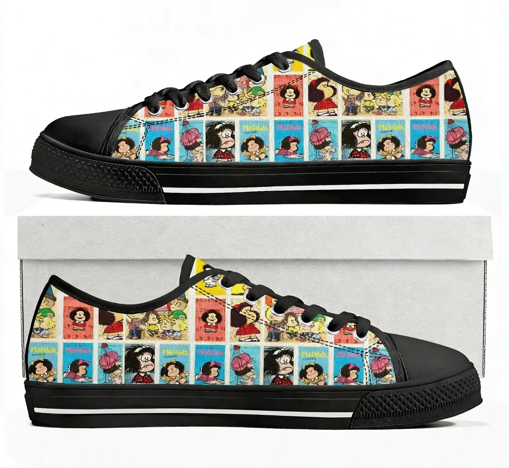 Mafalda Low Top Sneakers Womens Mens Teenager Children High Quality Canvas Sneaker Casual Cute Anime Cartoon Customize Shoes
Mafalda Low Top Sneakers Womens Mens Teenager Children High Quality Canvas Sneaker Casual Cute Anime Cartoon Customize Shoes