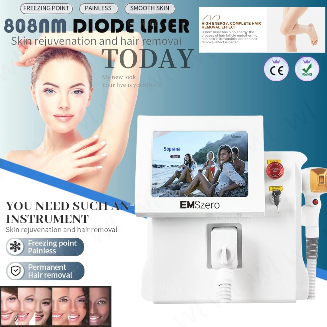 2024 New Hot selling Diode 755mn808mn1064mn Three in One Freezing Point Painless Permanent Portable Hair Removal Device
2024 New Hot selling Diode 755mn808mn1064mn Three in One Freezing Point Painless Permanent Portable Hair Removal Device