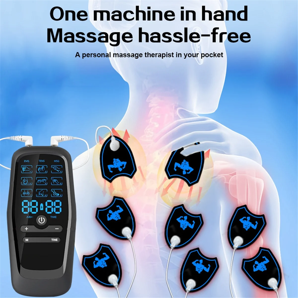 ABIT EMS Tens Unit Профессиональный стимулятор мышц Портативный электрический массажер для тела от боли в спине, шее, боли в теле
ABIT EMS Tens Unit Профессиональный стимулятор мышц Портативный электрический массажер для тела от боли в спине, шее, боли в теле