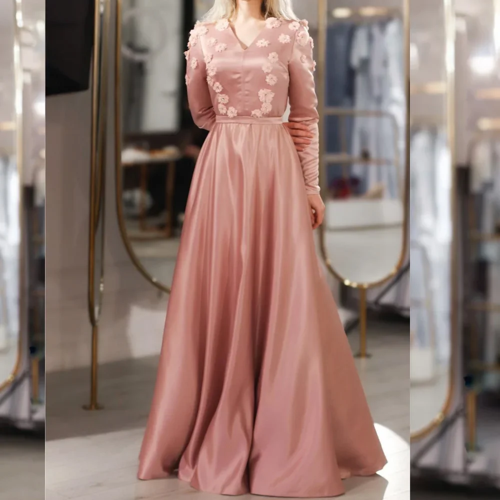 Customized Prom Gown Satin Draped Applique Pleat Clubbing A-line V-Neck Exquisite High Quality Occasion Party Evening Dresses
Customized Prom Gown Satin Draped Applique Pleat Clubbing A-line V-Neck Exquisite High Quality Occasion Party Evening Dresses