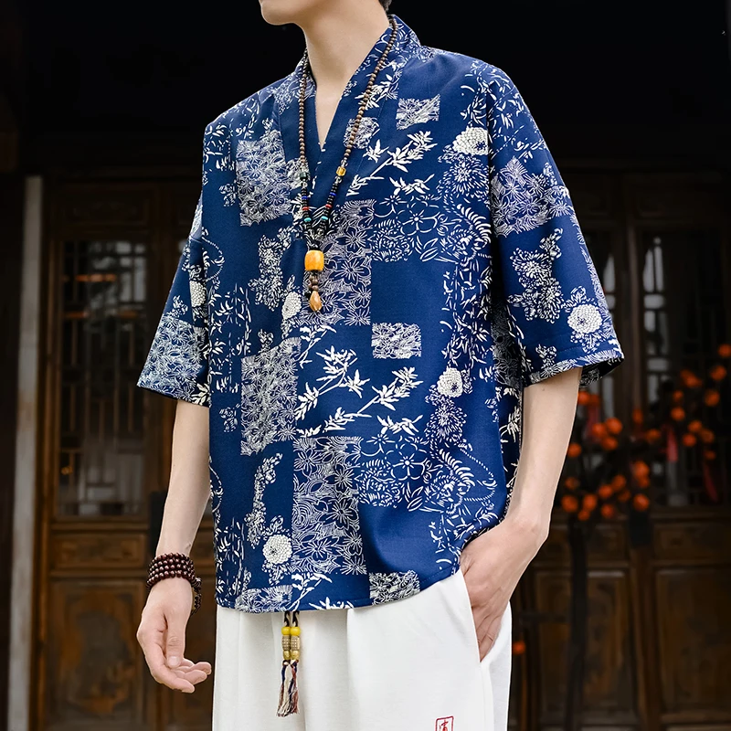 Summer New Fashion Trendy Print Ice Silk Beach Shirt Men's Casual Loose Sport High-Quality Plus-Size Short Sleeve Shirt
Summer New Fashion Trendy Print Ice Silk Beach Shirt Men's Casual Loose Sport High-Quality Plus-Size Short Sleeve Shirt