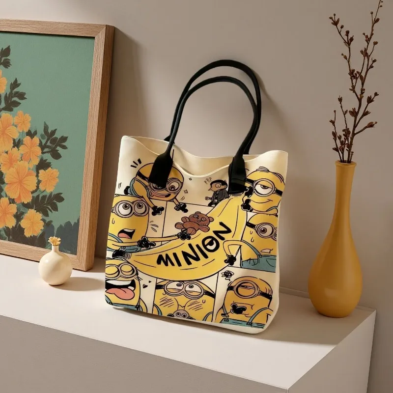 New Cute Cartoon Minions Canvas Bag Large Capacity Student Outing Shoulder Bag Shopping Tote Bag Portable Birthday Gifts
New Cute Cartoon Minions Canvas Bag Large Capacity Student Outing Shoulder Bag Shopping Tote Bag Portable Birthday Gifts