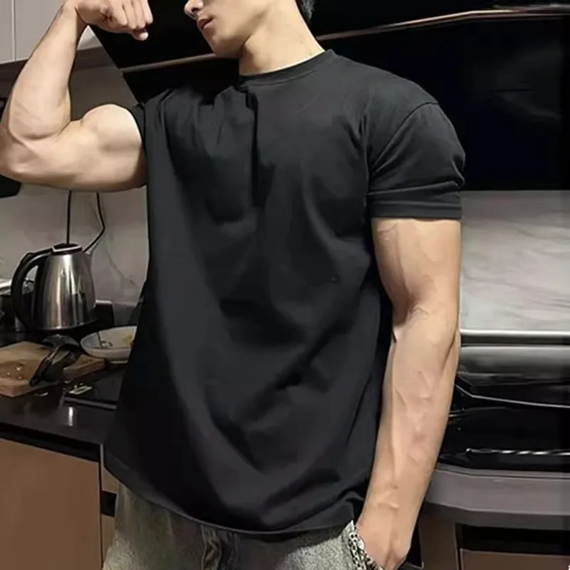 2026 Summer Men's Short-sleeved Sports T-shirt Casual Pure Cotton Solid Color Daily Comfort Fashion Versatile
2026 Summer Men's Short-sleeved Sports T-shirt Casual Pure Cotton Solid Color Daily Comfort Fashion Versatile