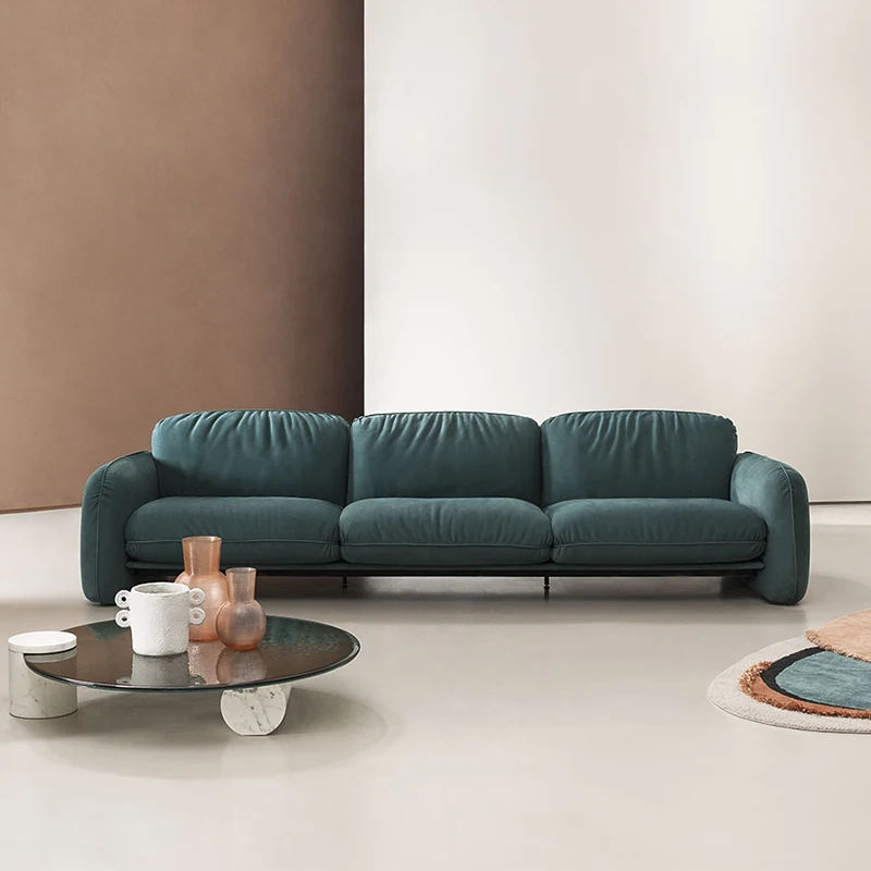 Italian light luxury leather sofa with cowhide top layer, straight row sofa, modern and minimalist living room
Italian light luxury leather sofa with cowhide top layer, straight row sofa, modern and minimalist living room