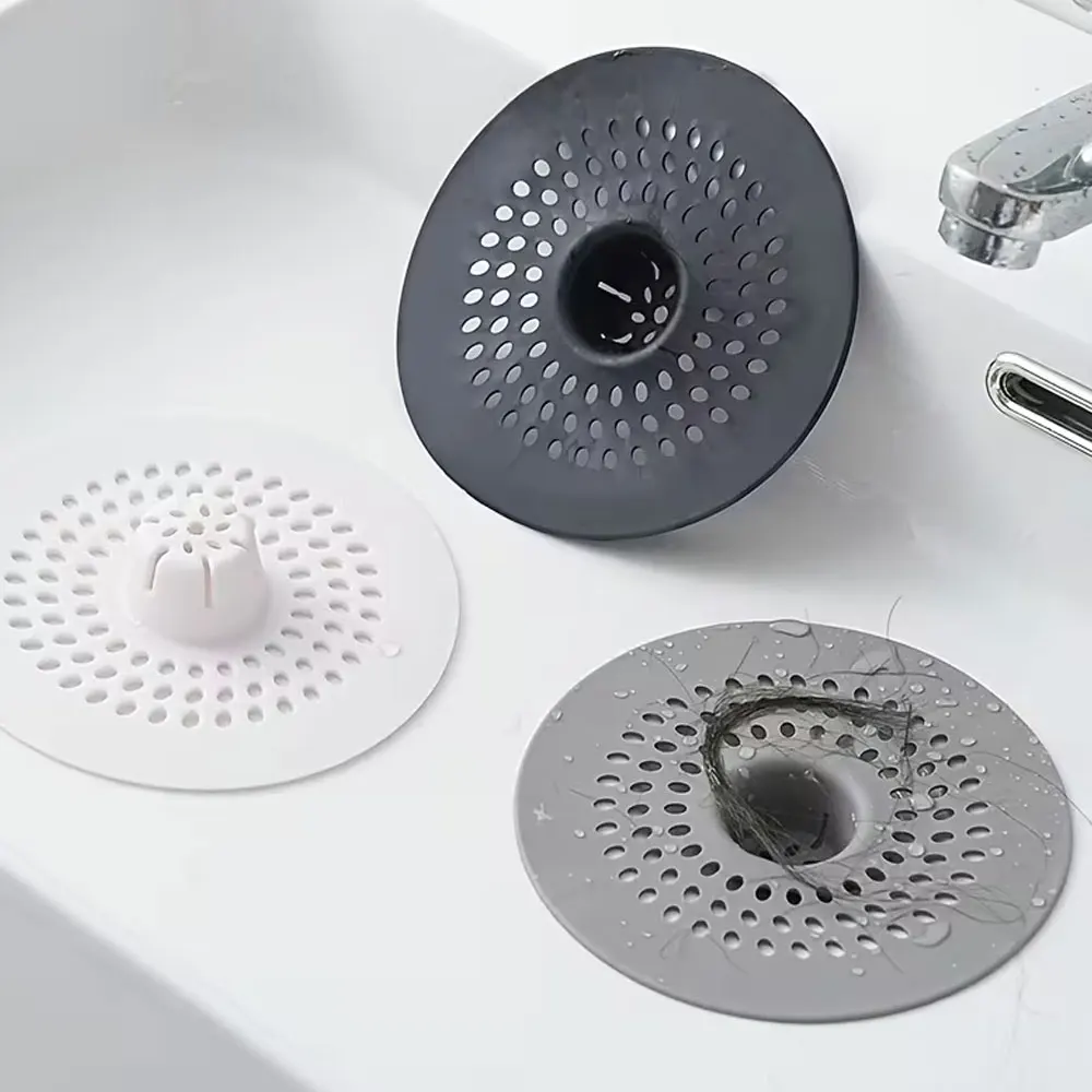2Pcs Silicone Drain Filter, Hair Catcher Shower Drain Cover Protector, Bathroom Floor Drain, Suitable for Shower and Kitchen Sink - Easy to Install
2Pcs Silicone Drain Filter, Hair Catcher Shower Drain Cover Protector, Bathroom Floor Drain, Suitable for Shower and Kitchen Sink - Easy to Install