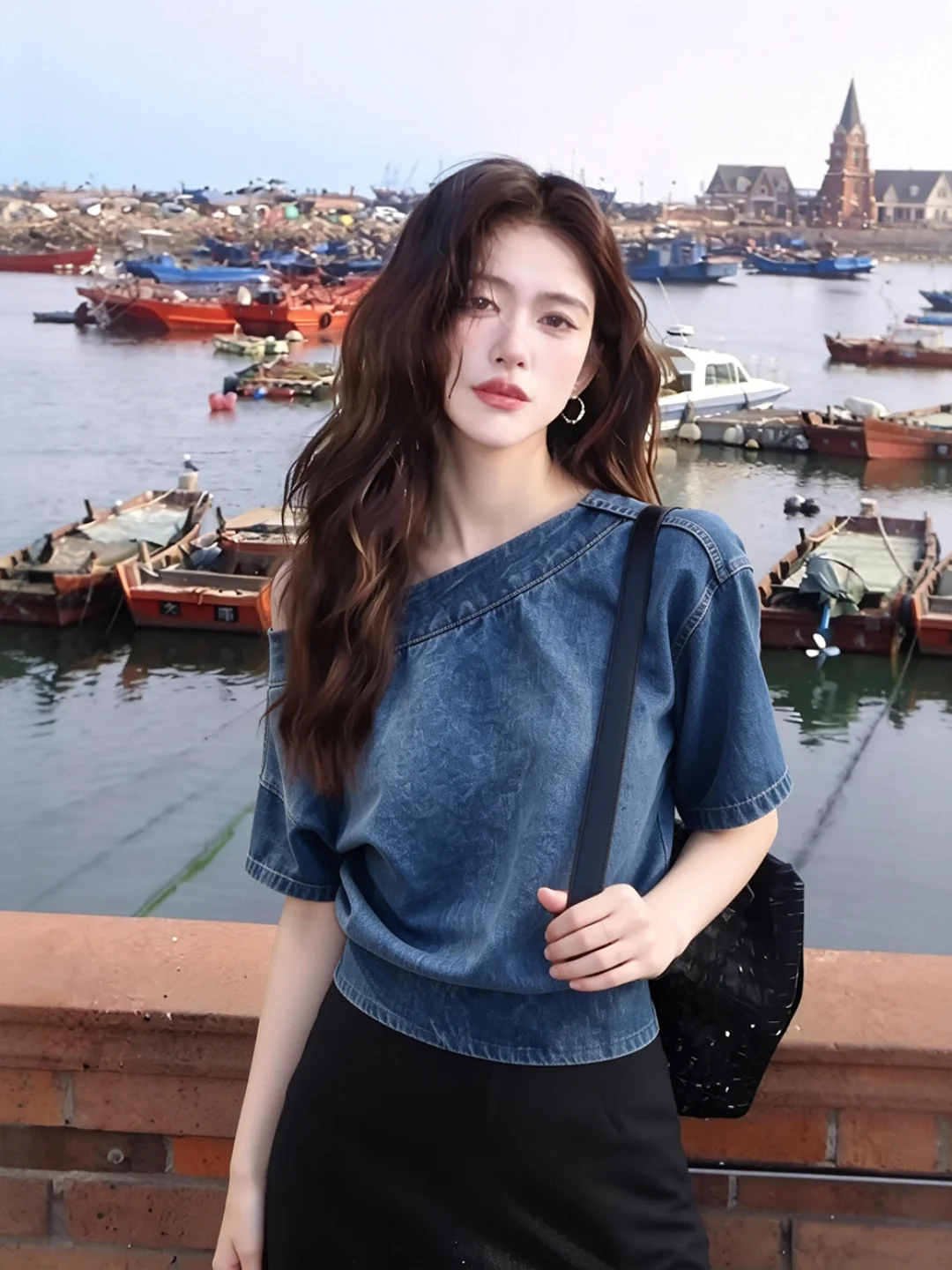 High-End Design Asymmetrical Shoulder T-Shirt Women Summer 2026 New Retro Street Style Unique Super Cute Top Ladies Fashion
High-End Design Asymmetrical Shoulder T-Shirt Women Summer 2026 New Retro Street Style Unique Super Cute Top Ladies Fashion