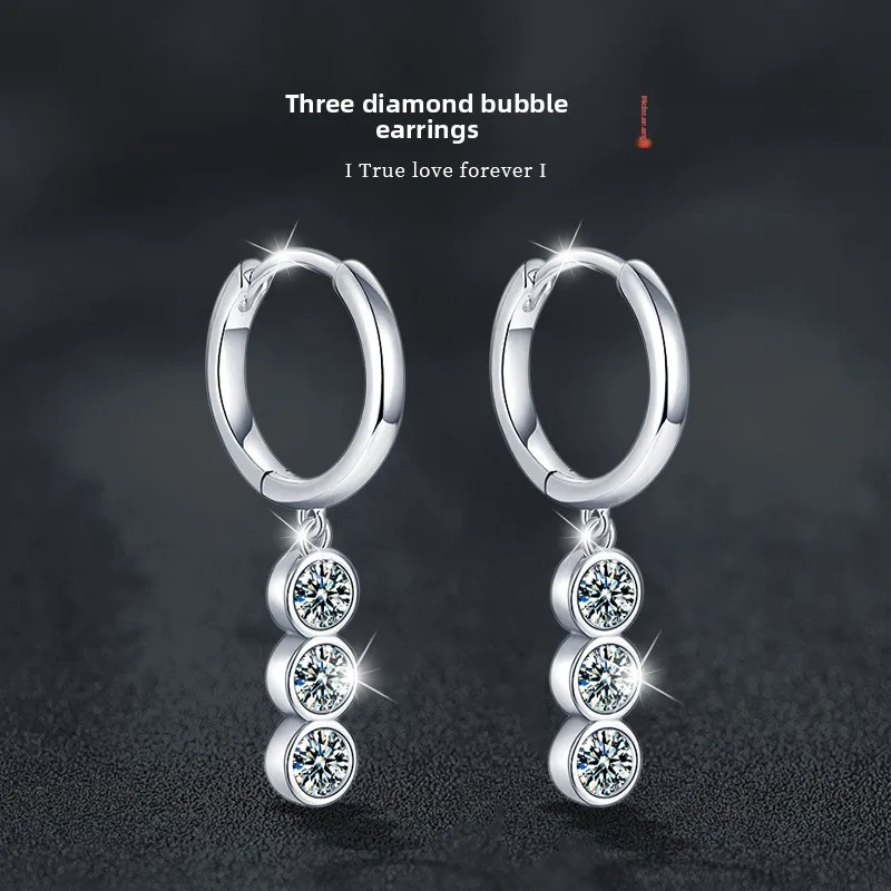 925 Sterling Silver Moissanite Tassel Earrings for Women | Elegant Dangle & Stud Earrings
925 Sterling Silver Moissanite Tassel Earrings for Women | Elegant Dangle & Stud Earrings