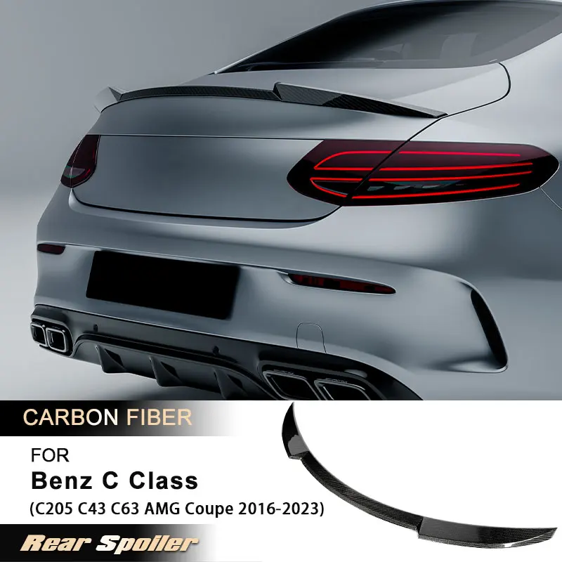 Car Rear Trunk Spoiler Wings for Mercedes Benz C Class C205 C43 C63 AMG Coupe 2016-2023 Rear Spoiler Wing Lip Full Carbon Fiber
Car Rear Trunk Spoiler Wings for Mercedes Benz C Class C205 C43 C63 AMG Coupe 2016-2023 Rear Spoiler Wing Lip Full Carbon Fiber