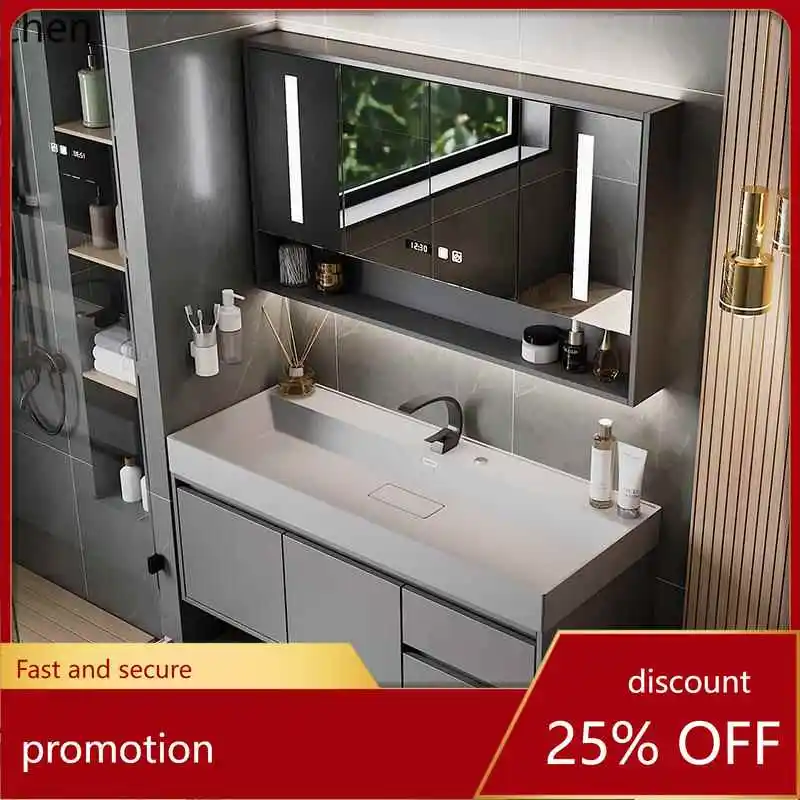 HT bathroom cabinet mirror cabinet set modern simple bathroom face wash basin cabinet combination
HT bathroom cabinet mirror cabinet set modern simple bathroom face wash basin cabinet combination