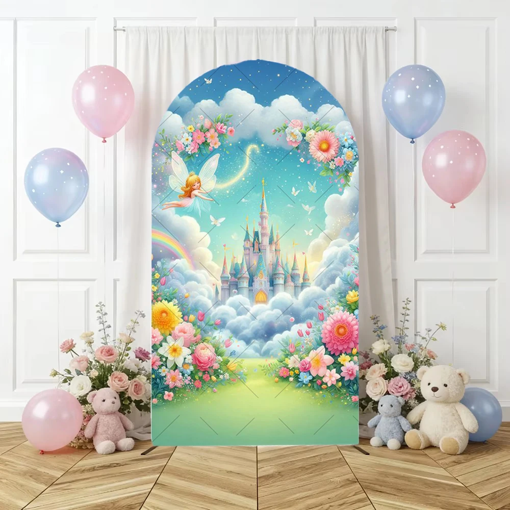 Happy Birthday Castle Arch Backdrop Cover Little Princess Baby Shower Photo Arched Background Flower Party Decor Shooting Props
Happy Birthday Castle Arch Backdrop Cover Little Princess Baby Shower Photo Arched Background Flower Party Decor Shooting Props