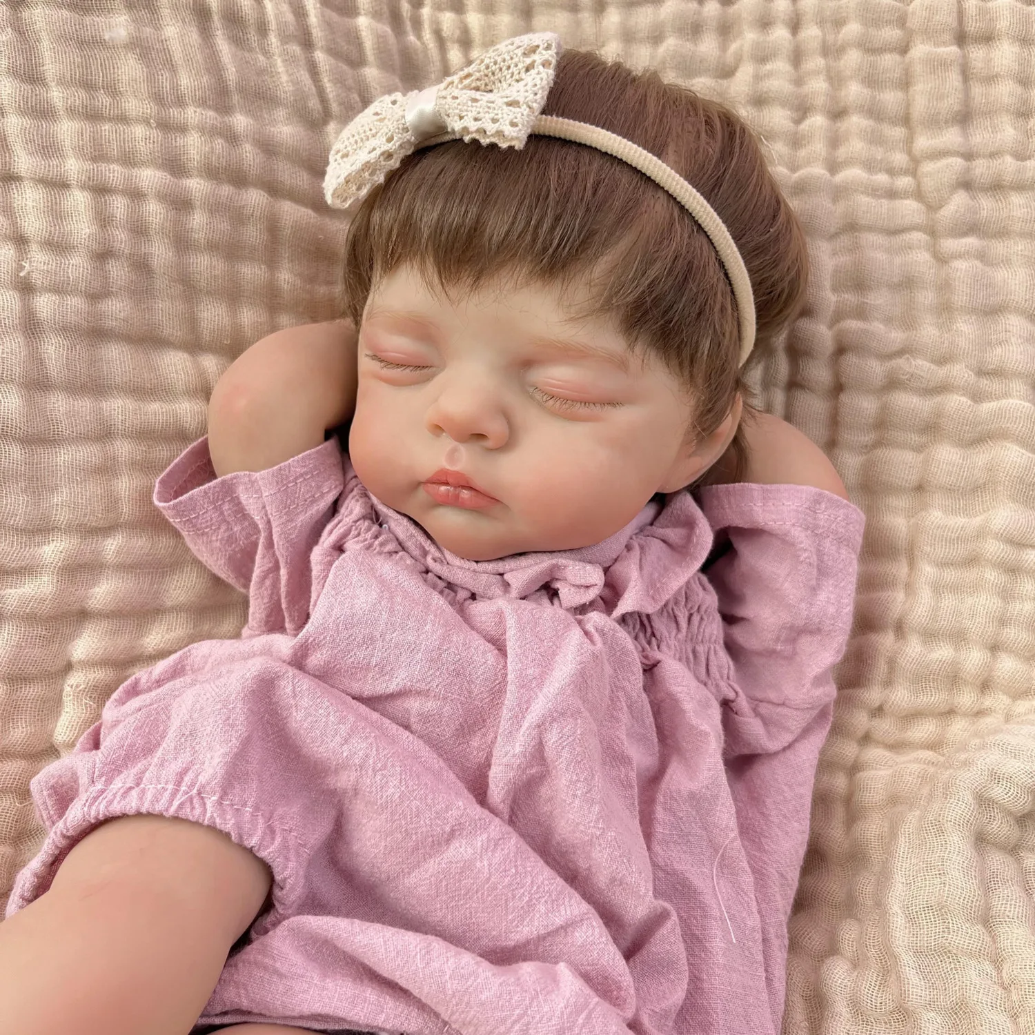 BZDOLL Handmade 48CM 19 Inch Asleep Reborn Baby Doll, Lifelike Cloth Body Vinyl Limbs doll, Lovely Birthday Gift for Kids
BZDOLL Handmade 48CM 19 Inch Asleep Reborn Baby Doll, Lifelike Cloth Body Vinyl Limbs doll, Lovely Birthday Gift for Kids