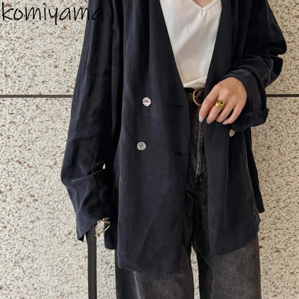 Japan Double Breasted Woman 2025 Casaco V-neck Long Sleeve Chaquetas Mujer Autumn Chaquetas Comfortable Outerwears Loose Jacket
Japan Double Breasted Woman 2025 Casaco V-neck Long Sleeve Chaquetas Mujer Autumn Chaquetas Comfortable Outerwears Loose Jacket