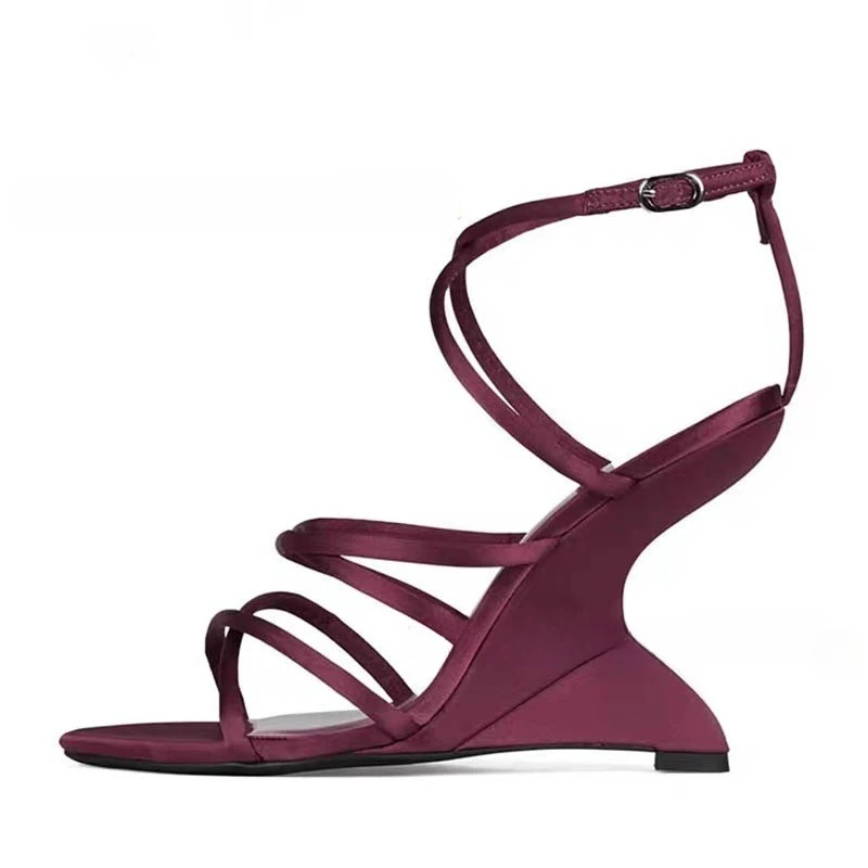 New Cross Straps Wedge Heel Fish Mouth Walking Show Sandals Summer Blue Green Irregular High-heeled Open Toed Women's Sandals
New Cross Straps Wedge Heel Fish Mouth Walking Show Sandals Summer Blue Green Irregular High-heeled Open Toed Women's Sandals