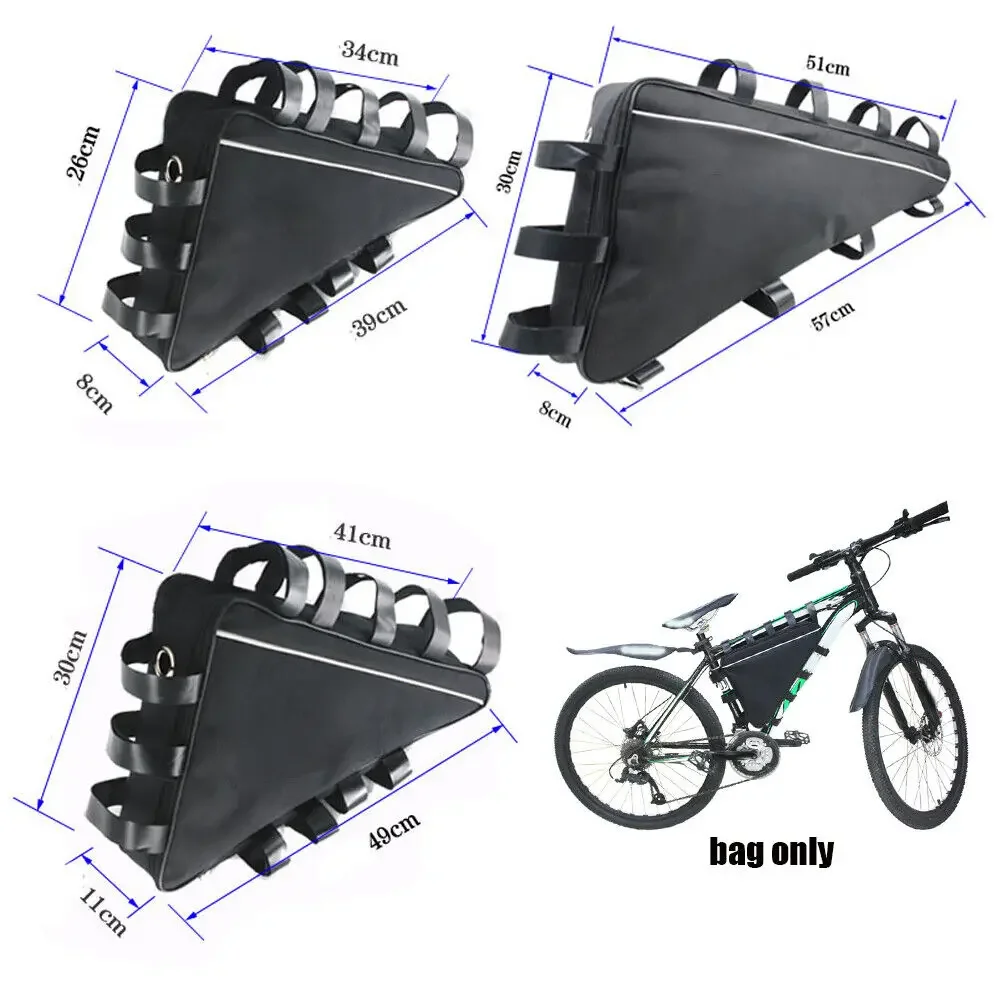 MTB Triangle Bag Electric Mountain Bike Li-Ion Battery Case Bicycle Frame 34cm 41cm 51cm
MTB Triangle Bag Electric Mountain Bike Li-Ion Battery Case Bicycle Frame 34cm 41cm 51cm