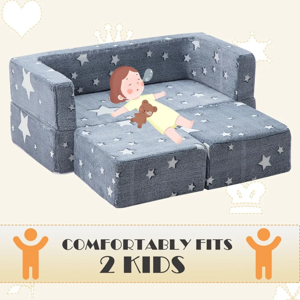 3-in-1 Modular Armchair for Girls Convertible Sofa to Fold Out Kids Furniture, Children's Sofas
3-in-1 Modular Armchair for Girls Convertible Sofa to Fold Out Kids Furniture, Children's Sofas