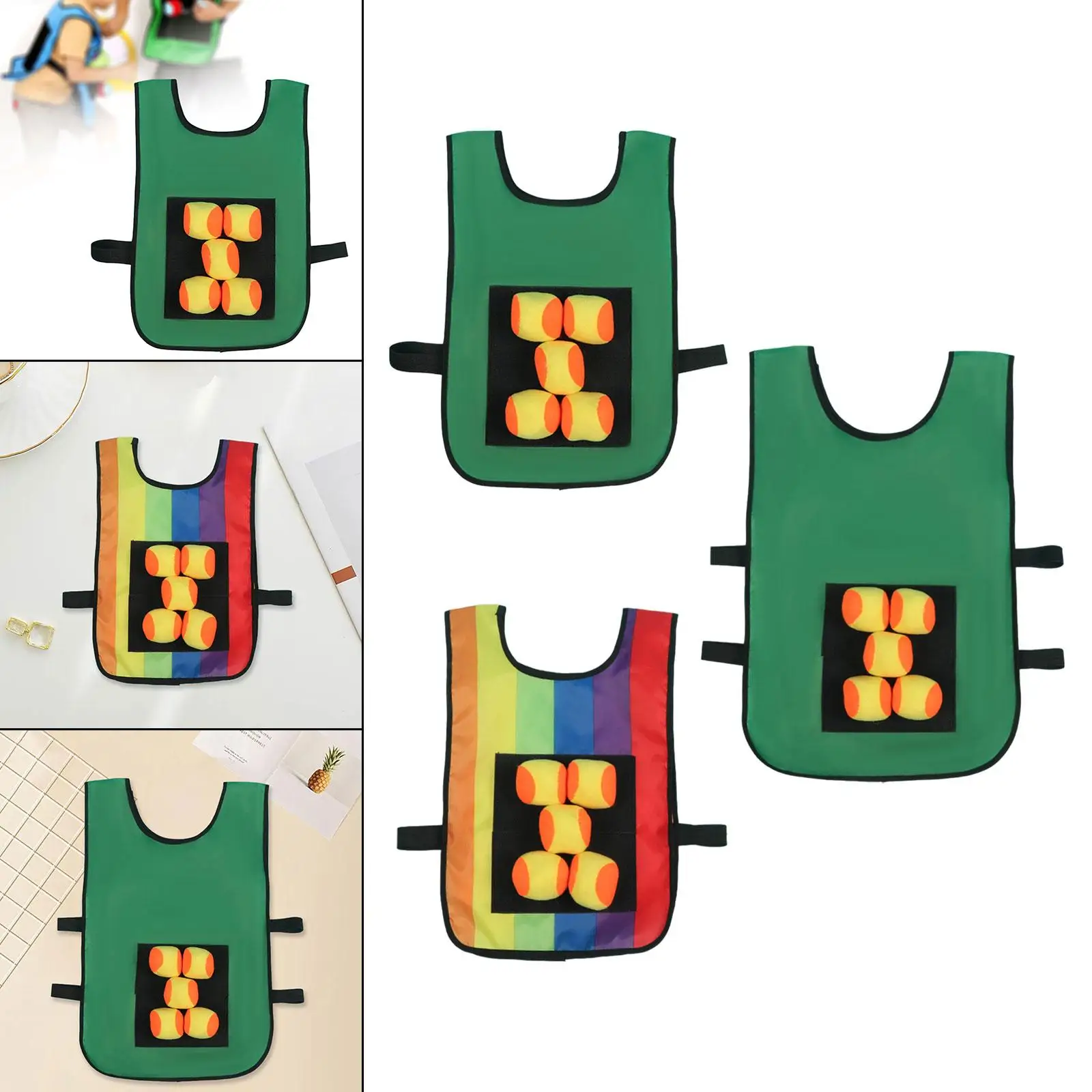 Kids Outdoor Sport Dodgeball Game Target Ball Vest Party Game Throwing Game Toss Outdoor Sport Motor Skills Development Toddler
Kids Outdoor Sport Dodgeball Game Target Ball Vest Party Game Throwing Game Toss Outdoor Sport Motor Skills Development Toddler