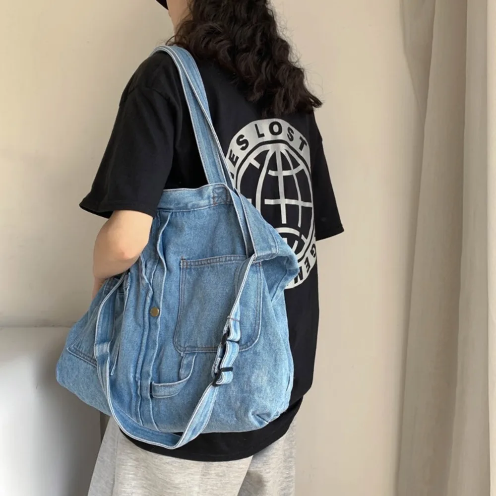 Fashion Brand New Denim Cloth Casual Handbag Blue Zipper Shoulder Bag Square Shape Totes Bag Unisex
Fashion Brand New Denim Cloth Casual Handbag Blue Zipper Shoulder Bag Square Shape Totes Bag Unisex