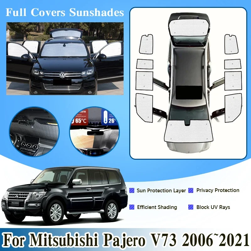 Full Cover Sunshade For Mitsubishi Pajero 4 V73 2006~2021 Montero Surround Windshield Window Visor UV Protection Car Accessories
Full Cover Sunshade For Mitsubishi Pajero 4 V73 2006~2021 Montero Surround Windshield Window Visor UV Protection Car Accessories
