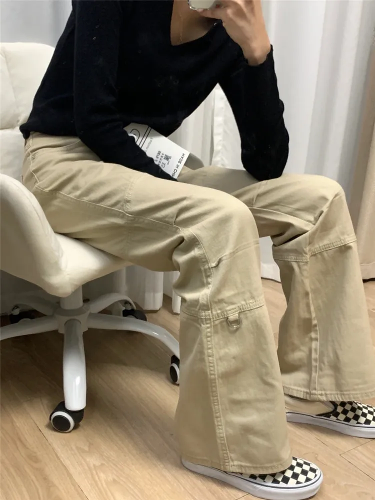 American Retro Khaki Workwear Flared Jeans Women's Autumn Winter High Waist Extended Loose Slimming Floor-Length Pants
American Retro Khaki Workwear Flared Jeans Women's Autumn Winter High Waist Extended Loose Slimming Floor-Length Pants