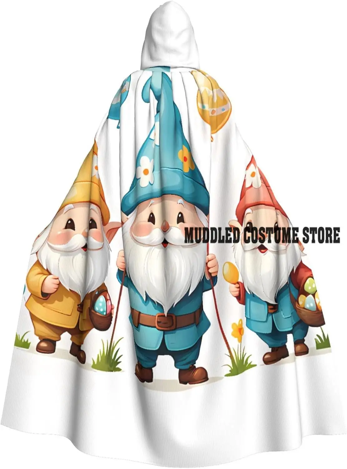 Christmas Gnome Halloween Adults Black Cloak with Hood Costume Cloak for Women Men Cape Accessory for Halloween Party
Christmas Gnome Halloween Adults Black Cloak with Hood Costume Cloak for Women Men Cape Accessory for Halloween Party