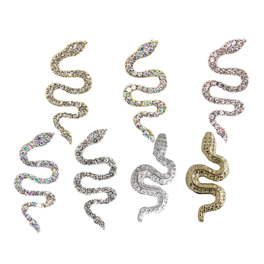 7pcs Retro Style Charms 3D Snake Design Alloy Diy Nail Art Decor Acrylic Gems Manicure Accessories Snake Nail Charms
7pcs Retro Style Charms 3D Snake Design Alloy Diy Nail Art Decor Acrylic Gems Manicure Accessories Snake Nail Charms