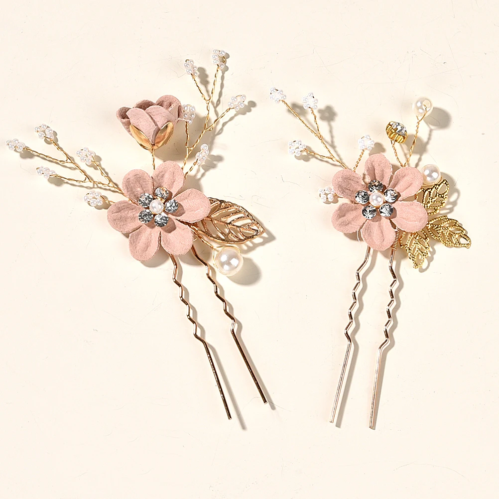 2 Pieces Hairpin Bridal Accessories Vintage Flower Clips Leaf Hairpin for Bride Bridesmaid Party Photos Styling
2 Pieces Hairpin Bridal Accessories Vintage Flower Clips Leaf Hairpin for Bride Bridesmaid Party Photos Styling