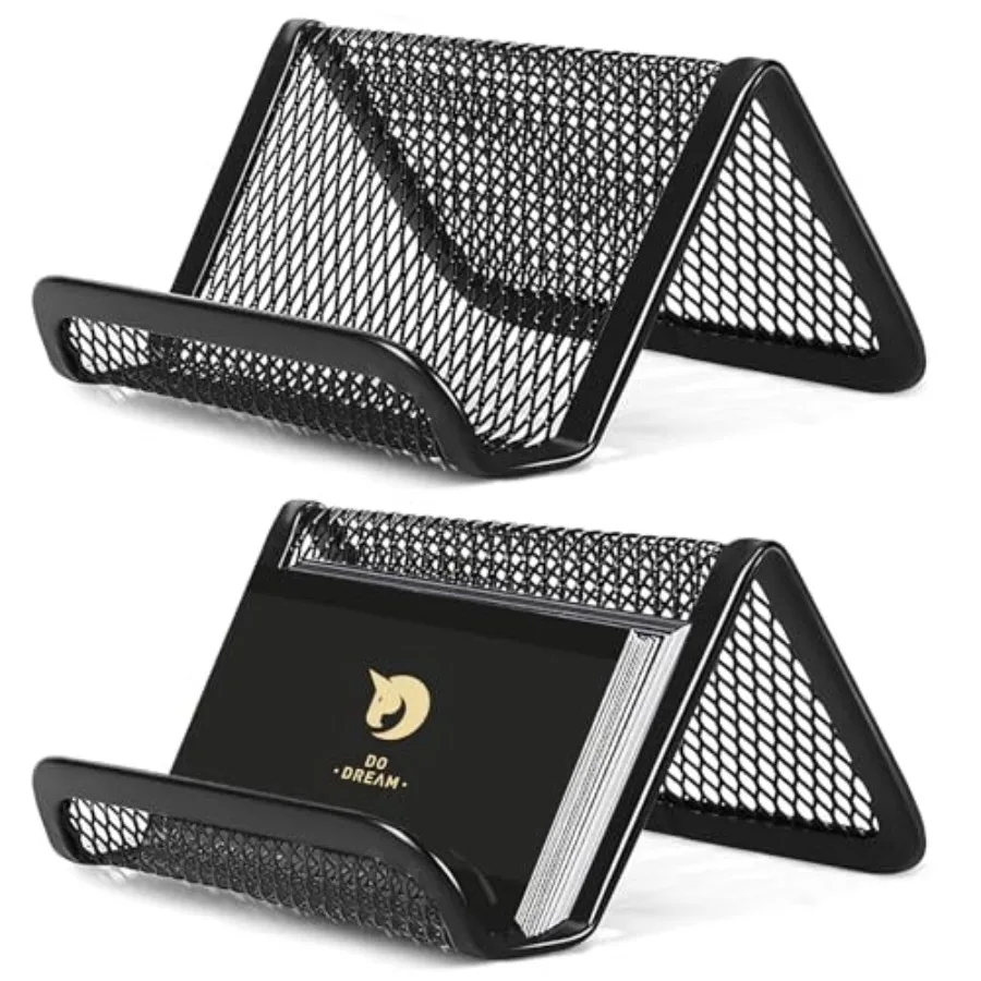 2 Pcs Black Business Card Holder Desk, Wire Mesh Business Card Holder Display, Desktop Business Card Stand, Metal Business Card
2 Pcs Black Business Card Holder Desk, Wire Mesh Business Card Holder Display, Desktop Business Card Stand, Metal Business Card
