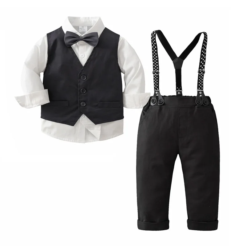 A Children Kids Gentleman Clothing Suit Birthday Wedding Party Elegant Set Baby Boy Casual Wear Striped Shirt Vest Pants Costume
A Children Kids Gentleman Clothing Suit Birthday Wedding Party Elegant Set Baby Boy Casual Wear Striped Shirt Vest Pants Costume