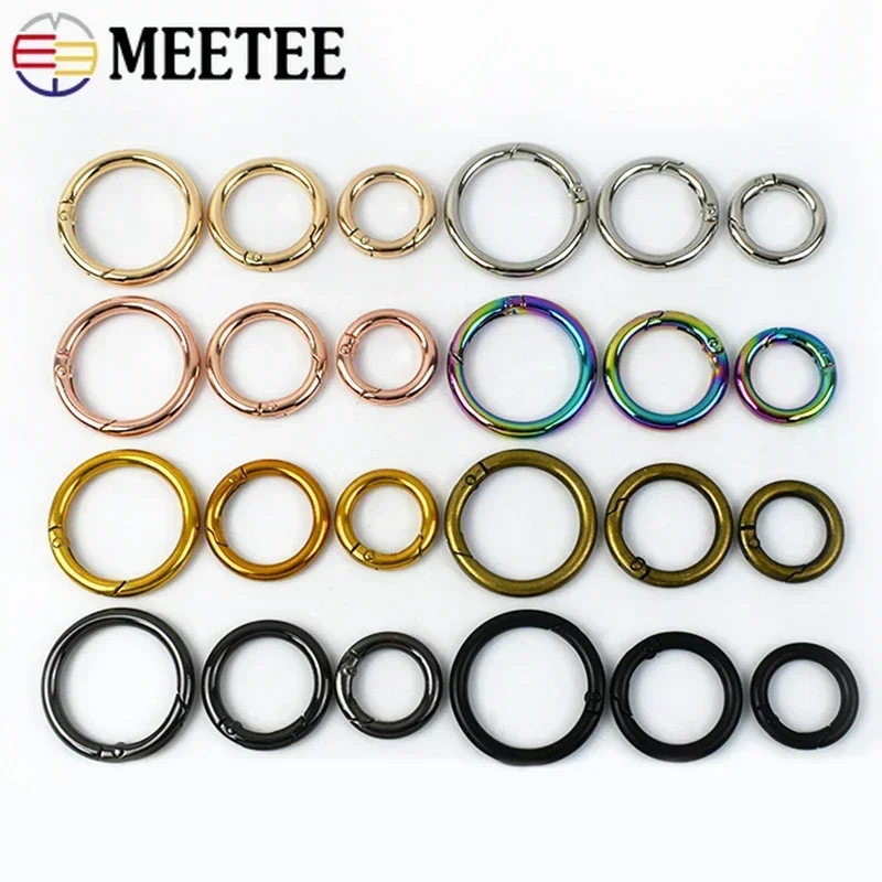 20Pcs 10-50mm Metal O Ring Spring Buckles Keychain Bag Strap Openable Round Snap Hook Dog Collar Pendant Clasp Carabiner Clip
20Pcs 10-50mm Metal O Ring Spring Buckles Keychain Bag Strap Openable Round Snap Hook Dog Collar Pendant Clasp Carabiner Clip