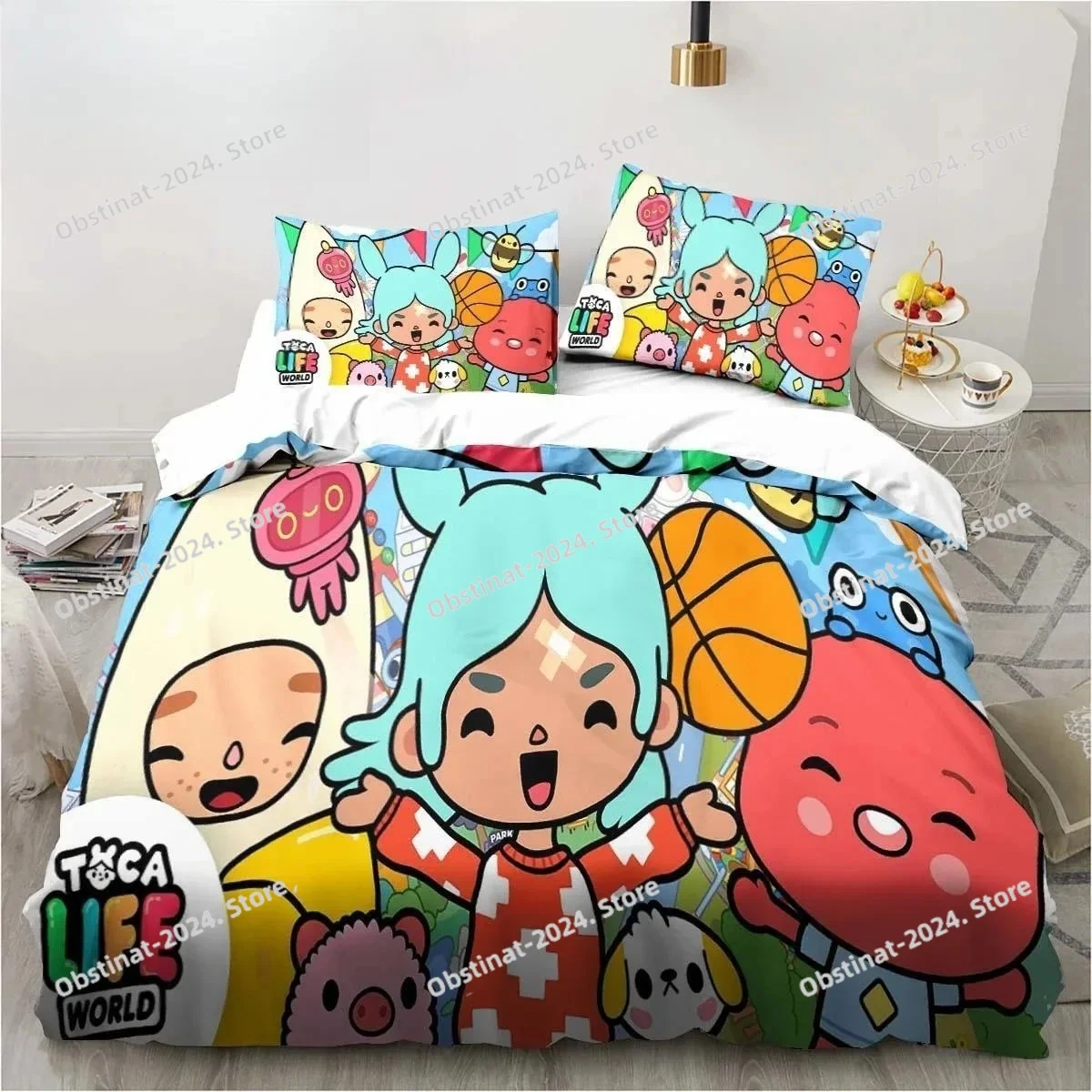 Cartoon 3D Print Game Toca Life World Duvet Cover Pillowcase Bedding Set Boy Girl children Single Double Large king Queen Size
Cartoon 3D Print Game Toca Life World Duvet Cover Pillowcase Bedding Set Boy Girl children Single Double Large king Queen Size