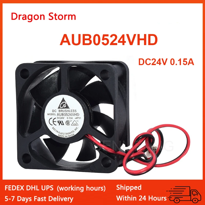 New For Delta AUB0524VHD DC24V 0.15A 50*50*20 MM 5020 50mm 5CM 2-Wire Square Frequency Converter Fan
New For Delta AUB0524VHD DC24V 0.15A 50*50*20 MM 5020 50mm 5CM 2-Wire Square Frequency Converter Fan